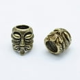 thumbnail image 2 of 10 pc Brass Beads Tiki Long-Lasting Plated Cadmium Free Nickel Free Lead Free Mixed color 17x15x16mm Hole: 8.5~9mm, 2 of 3