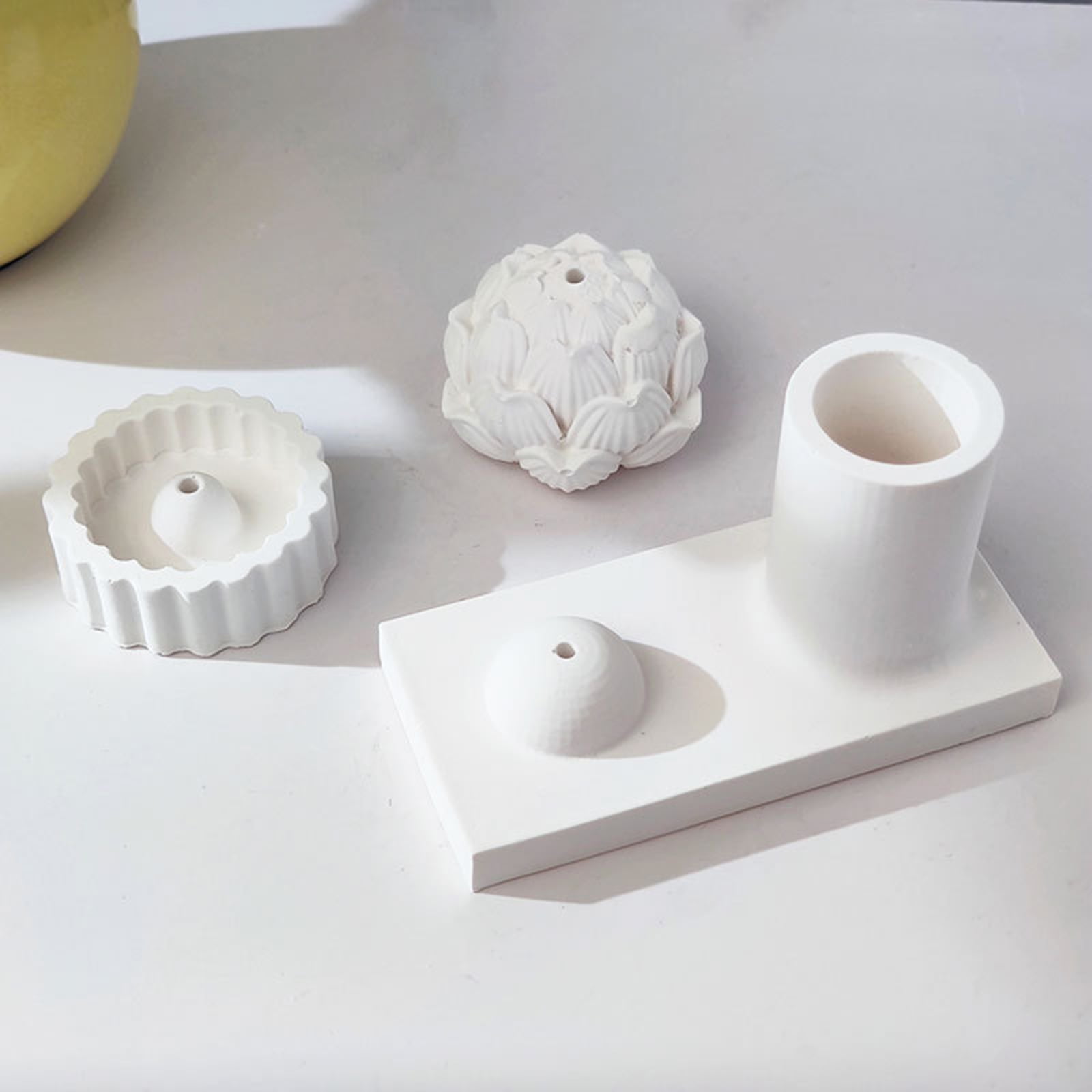 Candlestick Resin Mold Flower Epoxy Casting Silicone Molds for Holder Home Table Decorations