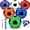 Size 3, variant on Deflated Soccer Balls with Pump – Bulk Set Sizes 5/4/3 for Samaritan's Purse Operation Christmas Child Donation