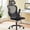 Black with adjustable arms, variant on Atilioo Executive Office Chair with Footrest, High-Back Ergonomic Mesh Chair with Armrests & Adjustable Lumbar Support, Tilt Lock for Home Office, Gray