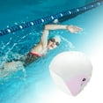 thumbnail image 2 of Gorro de natación de silicona impermeable de dibujos animados de Unique Bargains 7.87"x9.45" 1 Pc Blanco Rosa [León Marino], 2 of 5