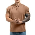 thumbnail image 2 of Men's Quick Dry Shirts Polyester Casual Collared Shirts Short Sleeve, Moisture-Wicking, Sun Protection, 2 of 5
