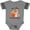 Football Heather and Smoke, variant on Inktastic 1st Birthday Woodland Fox Boys or Girls Baby Bodysuit