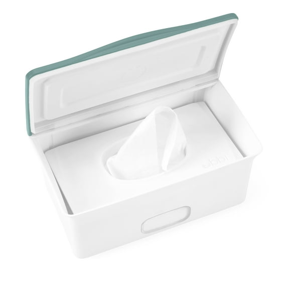 Ubbi Baby Wipes Dispenser Features Weighted Plate and Secure Seal, Open Water, 1 Count Per Pack