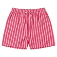 thumbnail image 6 of Women's High Waisted Casual Elastic Waist Shorts with Pockets for Summer Beach, 6 of 6