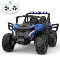 thumbnail image 6 of TOKTOO 24 Volt Ride on Toy for Big Kids, 24V Ride Ons with 4 Power EVA Wheels, 24V 2 Seater Battery Powered Ride on UTV Car, 4WD, 800W, 5.1 Mph, Kid Electric Car with Remote Control, Aged 3-8Y, Blue, 6 of 11