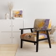 thumbnail image 2 of Designart "composition Fusion IX" Yellow Abstract Collages Upholstered Accent Chair - Modern Arm Chair For Living Room, 2 of 7