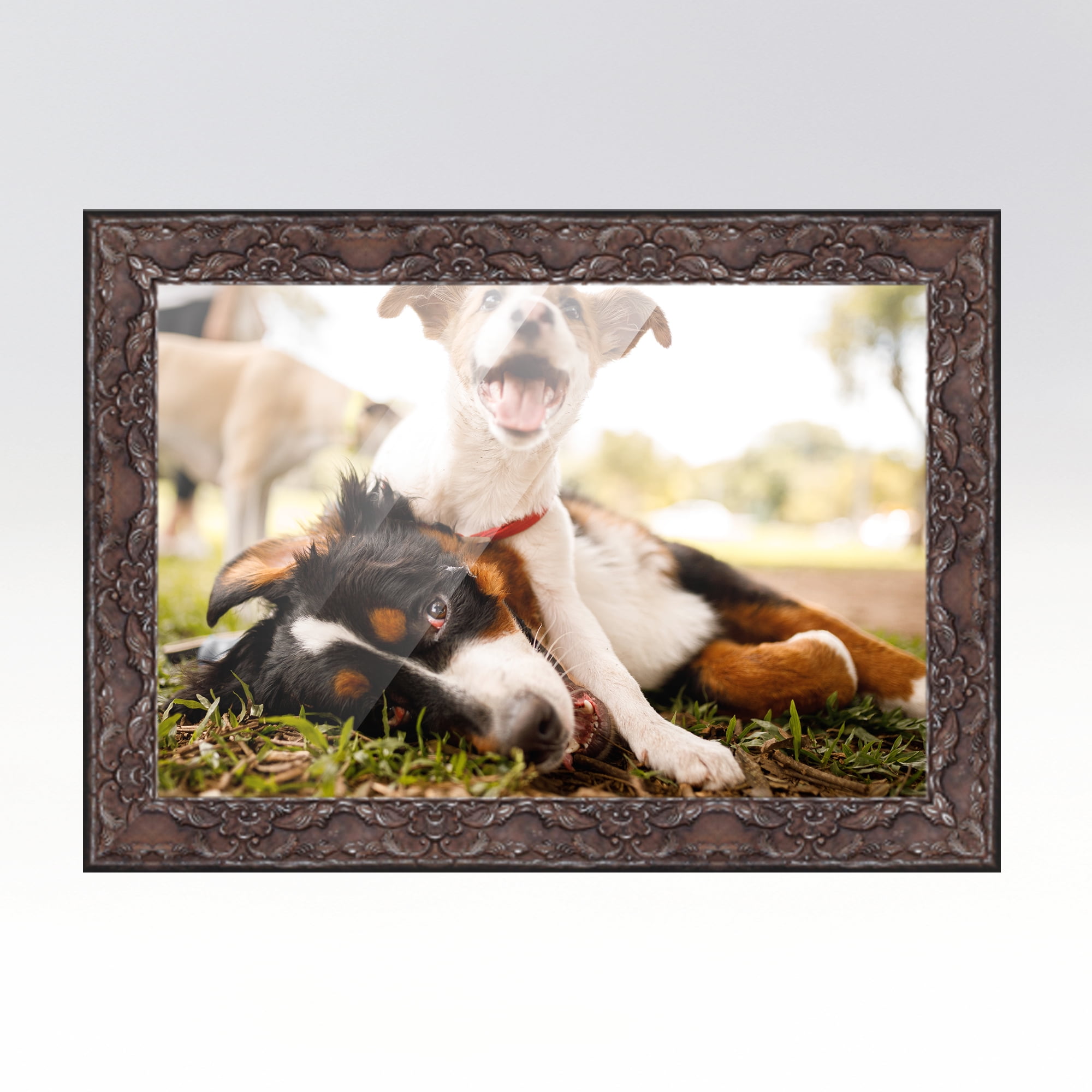 39x27 Frame Silver Real Wood Picture Frame Width 1.75 inches Interior