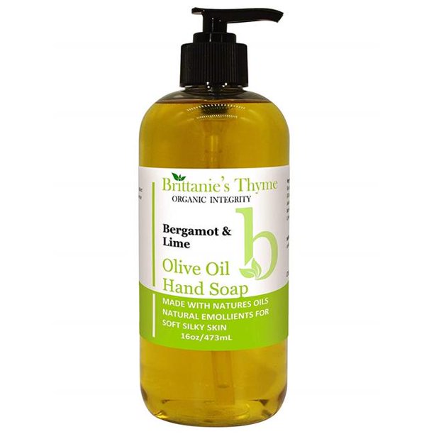 Brittanies Thyme 242090 16 oz Organic Olive Oil Liquid Hand Soap