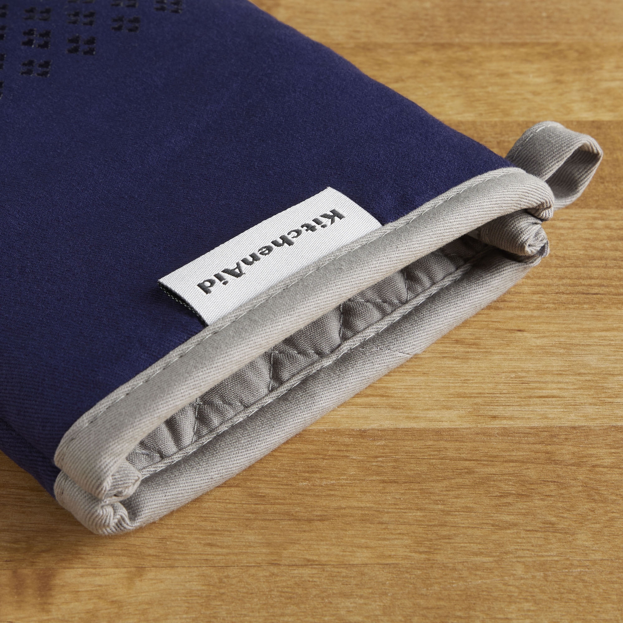 KitchenAid Asteroid Oven Mitt 2-Pack Set, Cobalt Blue, 7"x12.5"