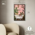 thumbnail image 5 of Fresh Jungle Bath Canvas Jungle Bathroom Art by Art Remedy, Black Frame, 16" x 24", 5 of 7