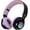 Black&Purple, variant on Bluetooth Headset, Riwbox AB005 Wireless Headphones 5.0 with Microphone Foldable Headphones with TF Card FM Radio and LED Light for Cellphones and All Bluetooth Enabled Devices (Pink)