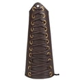 thumbnail image 5 of Greeniant Muñequera ancha de cuero para tiro con arco, muñequera para hombres y mujeres, muñequera para niños, muñequera para vendaje marrón 2piezas Greeniant CBP106720, 5 of 5