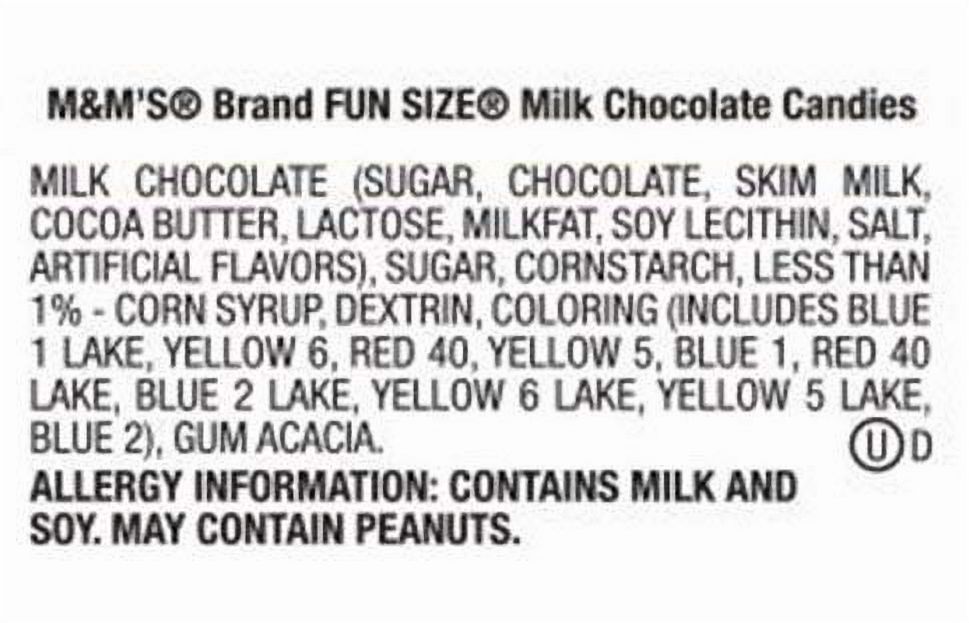 M&Ms Milk Chocolate Fun Size Candy - 5 LB (Approx. 160 Fun Size Packs) - Comes in a Sealed/Resealable Bag - Perfect For Parties, Pinata, Office Bowl, Wedding Favors, Easter Baskets