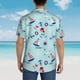 thumbnail image 4 of Balery Sailboats Anchors Camisas hawaianas de manga corta para hombre, camisas playeras de corte holgado, camisas de vacaciones con botones,Large, 4 of 7