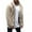 Beige, variant on LYXSSBYX Plus Size Womens Shackets Men's Autumn Winter Solid Color Cardigan Casual Blouse Fleece Tops Coat