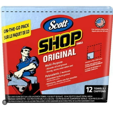 10 PACK Scott Shop Towel 44180 On the Go Packs 12 per Pack