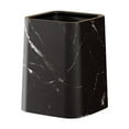 thumbnail image 1 of Papelera de mármol para baño, papelera, cesta de papel, contenedor de basura cuadrado para el hogar, cesta de basura para sala de estar, dormitorio Negro L, 1 of 8