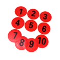 thumbnail image 4 of Ethern 10 Pcs Marqueurs de Sol Antidérapants, Points Plats, Flexibles, Disques en PVC Résistants à l'Usure, Rouge, 4 of 9
