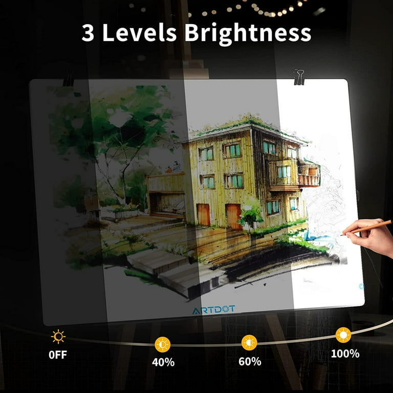 A2 Diamond Painting LED Light Pad Kit,LED Artcraft Tracing Light Table,DIY Dimmable Light Brightness Board,Reusable A2 Painting Pads Great For Full Drill & Partial Drill 5D Diamond Painting