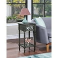 thumbnail image 1 of French Country Khloe Deluxe One-Drawer Accent Table with Shelf in Gray Wood, 1 of 8