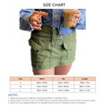 thumbnail image 4 of Falda corta de cintura baja con bolsillos Vestido de media longitud con botones delanteros delgados para verano, 4 of 6