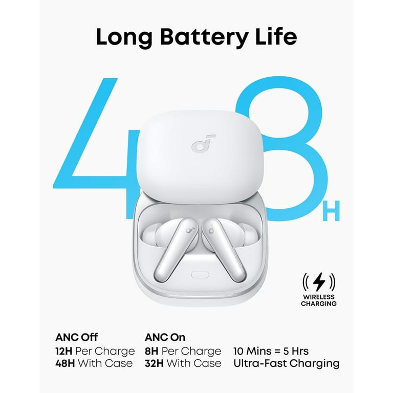 Soundcore Liberty 5 Noise-Cancelling Earbuds, Adaptive ANC, 2x