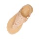 thumbnail image 1 of Sandalias Planas con Correas de Tobillo Floral Toe Post Espadrilles, Sandalias Planas de Mujer Toe Redondo Verano, 1 of 9