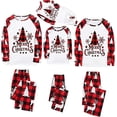 thumbnail image 1 of Christmas Pajamas For Family Matching Pjs Set Classic Plaid Xmas Clothes, 1 of 3