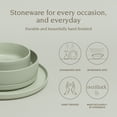 thumbnail image 2 of over&back 16-Piece Stackable Dinnerware Dish Set - Stoneware Dishes - Includes 4 Dinner Plates, 4 Salad Plates, 4 Cereal Bowls, and 4 Dinner Bowls - All-Occasion Place Settings - Semi-Matte Sage, 2 of 11