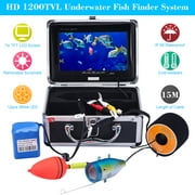 KKmoon 15M Underwater Fish Finder HD 1200TVL Camera for Ice/Sea/River Fishing with 7in LCD Monitor