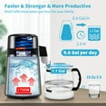 thumbnail image 3 of VEVOR 1.1Gal Water Distiller, 0.4Gal/H, Distilled Water Maker Machine 1750W 0-99H Timing Dual Temp Display, 304 Stainless Steel Countertop Distiller, Silver, 3 of 9
