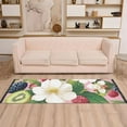 thumbnail image 2 of Yayeee Runner Rug for Bedroom 2'x6' Machine Washable Hallway Non Slip Mat, Pink Raspberries, 2 of 8