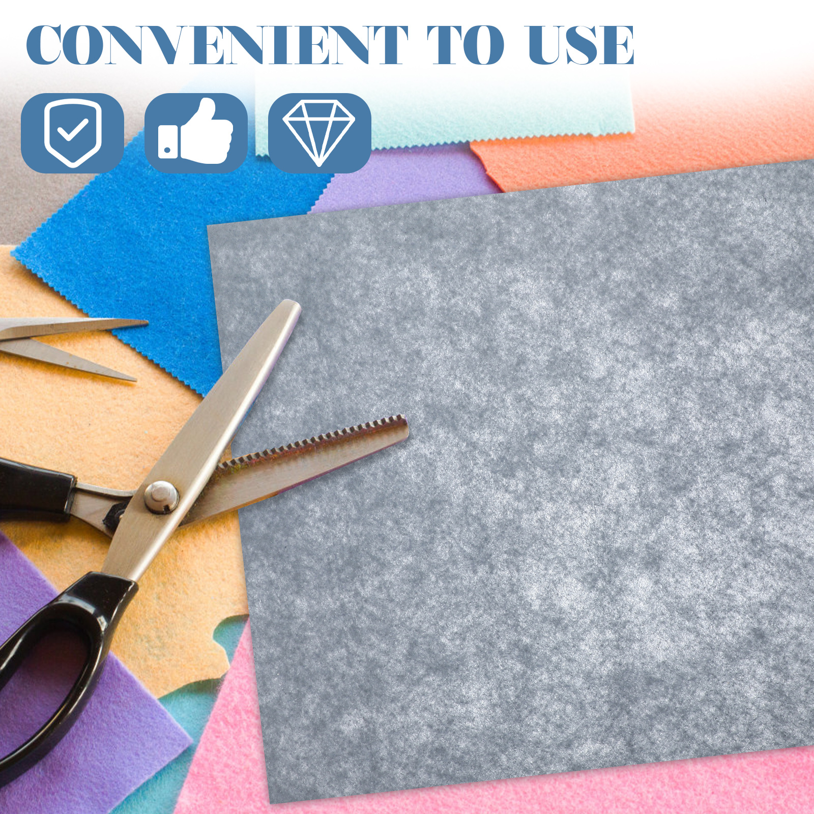 Eease 40 Sheets Crafting Felt Cloth DIY Felt Sheets Crafting Felt Sheets Handmade Felt Fabric