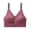 Red, variant on Npasoilc Front Zipper Sports Bras for Women Solid Color No Underwire Adjustable Straps Full Coverage Fitness Yoga Bra