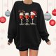 thumbnail image 4 of Gibobby Sudaderas Navideñas para Mujeres holgado informal de manga larga con cuello redondo de tamaño para mujer(Negro,G), 4 of 5
