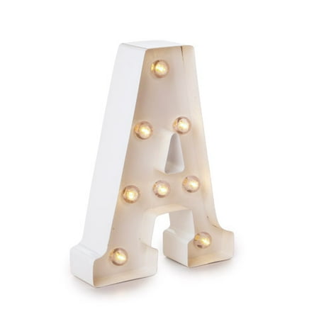 Darice Light Up White Marquee Letter - Letter A - 9.875 inches