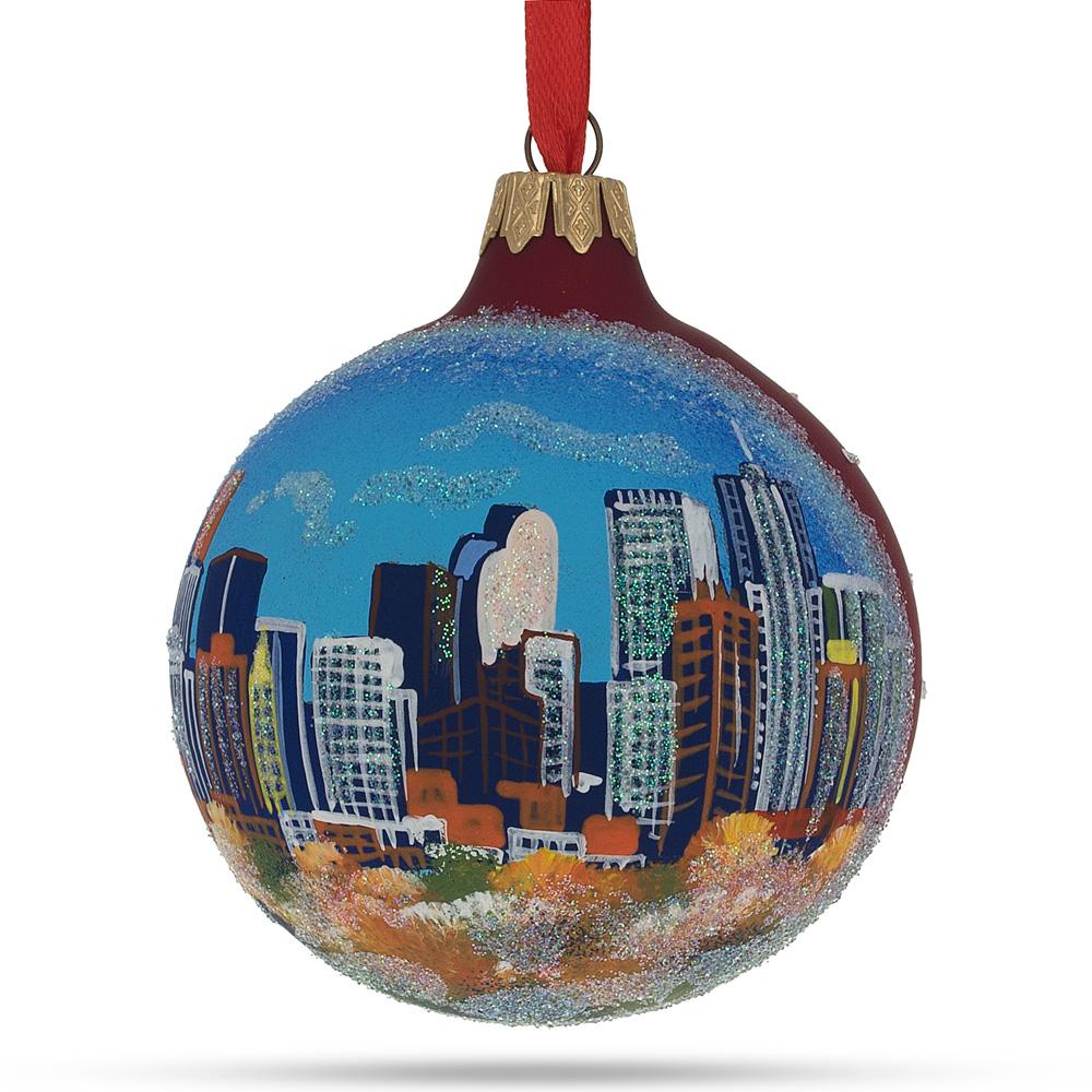 BestPysanky Denver, Colorado Glass Ball Christmas Ornament