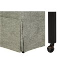 thumbnail image 5 of Dining Chairs London Upholstered Skirted Dining Arm Chair with Hidden Casters Grey,Dining Room Seating, 5 of 10