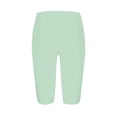 thumbnail image 5 of Capri Leggings for Women, Comdrip Leggings Women's 3/4 Summer Sports Jogging Bottoms High Elastic Waist Yoga Trousers Casual Slim Fit Running Leggings with Pockets for Women Beige S, 5 of 7