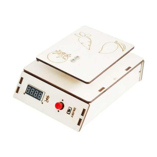 Escala digital de madera escala artesanía de escala electrónica Juego educativo Juego de juguete Diy para enseñar juguetes de desarrollo auxiliar