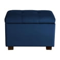 thumbnail image 4 of CorLiving Asha Small Velvet Tufted Upholstered Rectangular Indoor Ottoman with Storage, 4 of 9