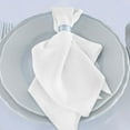 thumbnail image 6 of Efavormart 5 Pack White Premium Scuba Cloth Napkins, Wrinkle-Free Reusable Dinner Napkins, 6 of 11