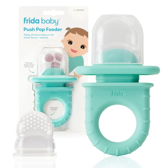 Chupete Alimentador Push Pop Frida Baby Sin BPA Verde Azulado
