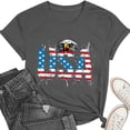 thumbnail image 5 of Short Sleeve USA Patriotic Shirts for Women 4th of July America Stars Stripes Flag Graphic Tops Summer Tee, 5 of 6
