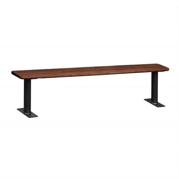 Wood Locker Bench - 48 Inches - Dark Finish