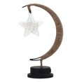 thumbnail image 1 of Lámpara de escritorio de mesa Cuerda de cáñamo Estrella LED Luz de noche Decoración (A pilas), 1 of 8