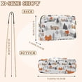 thumbnail image 4 of FORMRS Women Crossbody Purse with Chain Strap Vegan Leather Shoulder Handbag, Beige Snow Houses, 4 of 7
