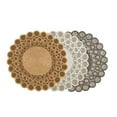 thumbnail image 5 of Fennco Styles Abigail Design Collection Vintage Circling Dots Floral Glass Beaded 14 x 14 Inch Place Mat â€“ Variety Color Placemat for Banquets, Family Gathering, Special Events and Home, 5 of 7