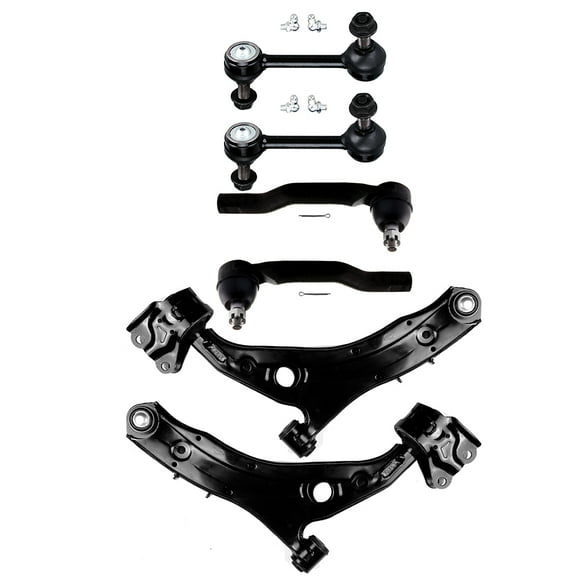 SCITOO 6pcs Suspension Kit 2 Front Lower Control Arm and Ball Joint 2 Sway Bar 2 Outer Tie Rod End fit for 2007-2014 Ford Edge Lincoln MKX K620487 K620486